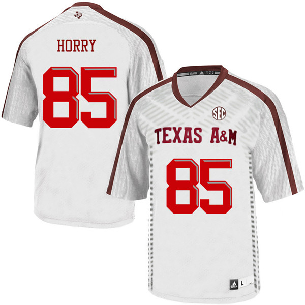 Men #85 Camron Horry Texas A&M Aggies College Football Jerseys Sale-White